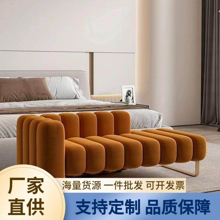 简约小户型客厅酒店贵妃椅躺椅创意换鞋凳北欧轻奢靠背卧室床尾凳,电子元器件市场,其它元器件,淘宝优惠券,粉丝福利购,淘宝优惠卷
