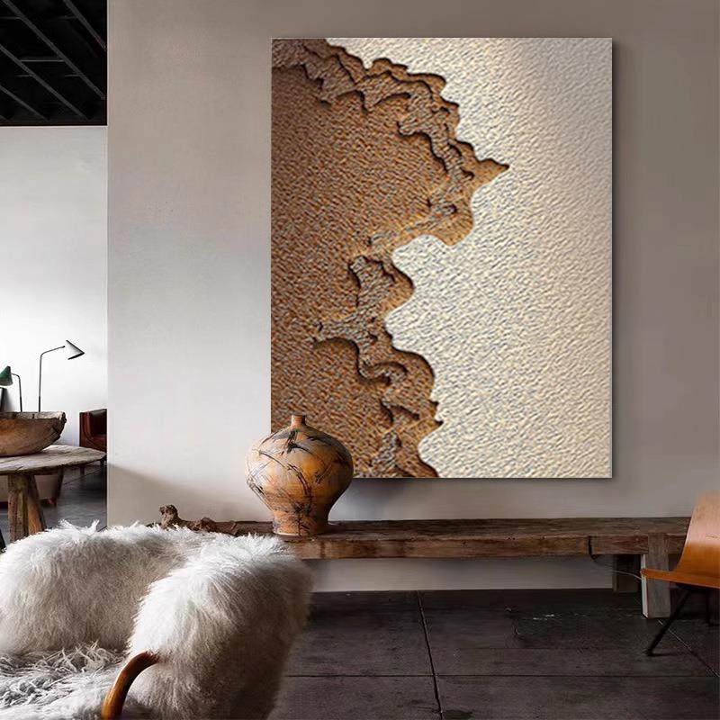 侘寂风客厅装饰画高级感抽象沙发背景墙挂画极简入户玄关浮雕壁画,电子元器件市场,其它元器件,淘宝优惠券,粉丝福利购,淘宝优惠卷