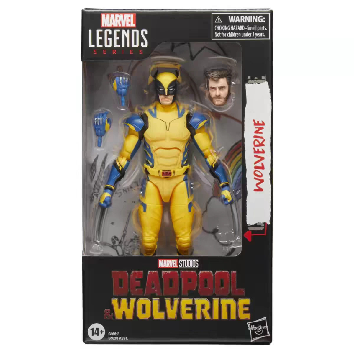 MarvelLegends死侍3电影版金刚狼黄色战衣死侍6寸人偶