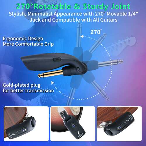 Manufacturer supplied A9 guitar wireless transceiver, electr
