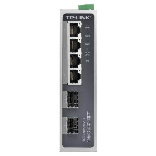 普联TP-Link2光4电工业交换机TL-SG2206工业级TL-SM312LS-20KM