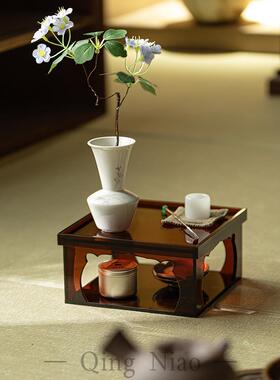 新中式亚克力茶具展示架博古架新中式家居置物收纳架多宝阁茶杯架