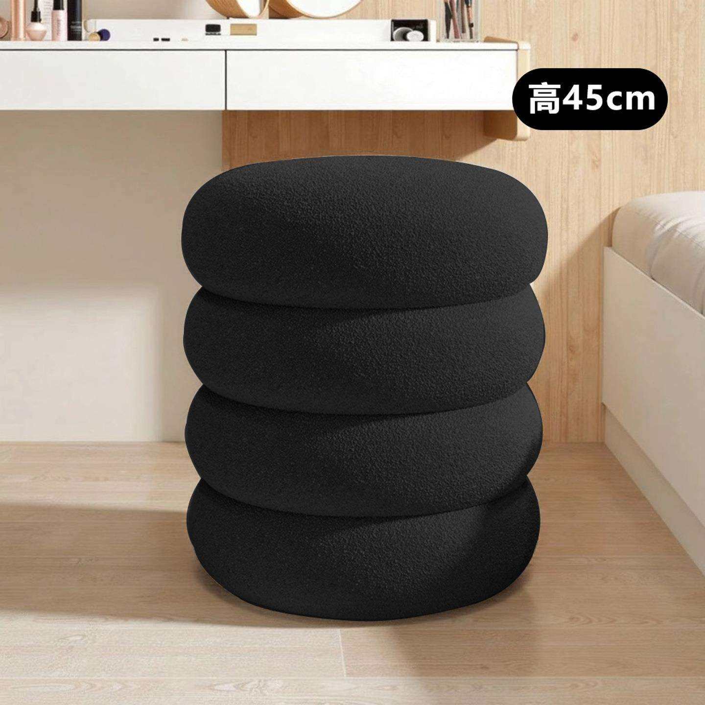 化妆凳梳妆凳滑轮女生卧室墩墩凳梳妆台凳子万向轮化妆椅黑色圆J&,模玩/动漫/周边/娃圈三坑/桌游,模型制作工具/辅料耗材,淘宝优惠券,粉丝福利购,淘宝优惠卷