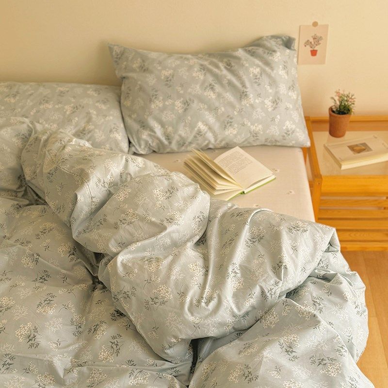 复古田园小碎花全棉单被套四件套单件1.2m宿舍纯棉被罩单双人1.8m,床上用品,被套,淘宝优惠券,粉丝福利购,淘宝优惠卷