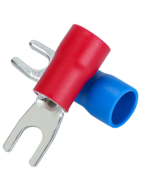 紫铜接线端头SV1.25/2/3.5/5.5-3.2-4-5-6-8-10国标UT叉形Y型端子