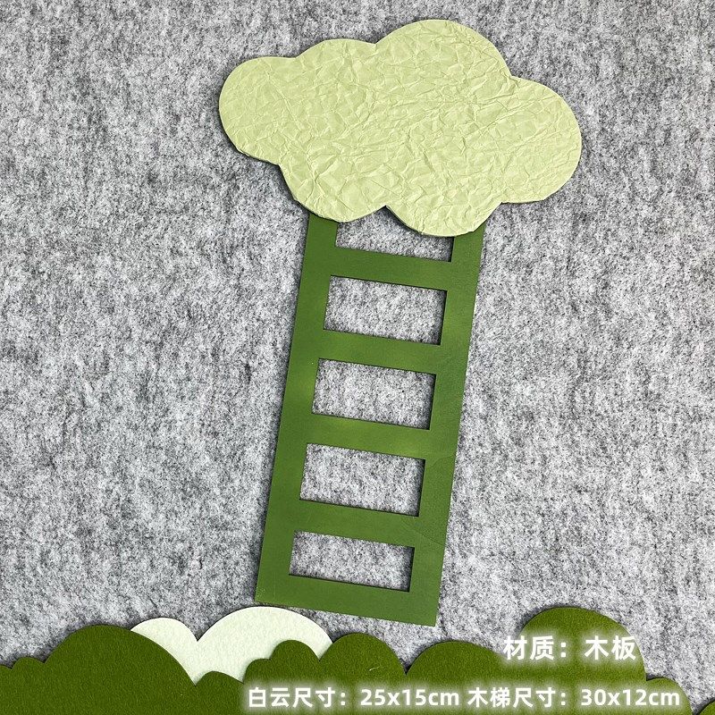 幼儿园墙面装饰材料创意黑板报文化墙贴创意挂饰吊饰木制白云木梯,家居饰品,文化墙贴,淘宝优惠券,粉丝福利购,淘宝优惠卷