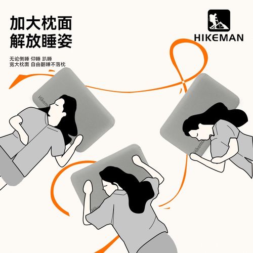 户外慢回弹记忆棉枕头护颈椎助睡眠加宽侧睡露营便携不塌陷高整头