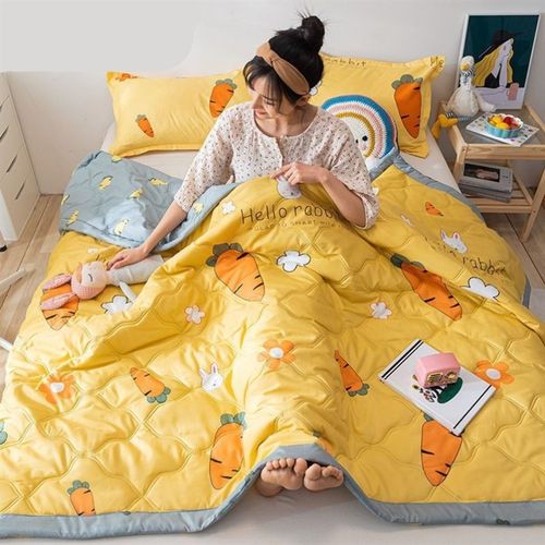 【特价】夏天空调夏凉被水洗棉单人夏季宿舍双人春秋款纯薄款被子