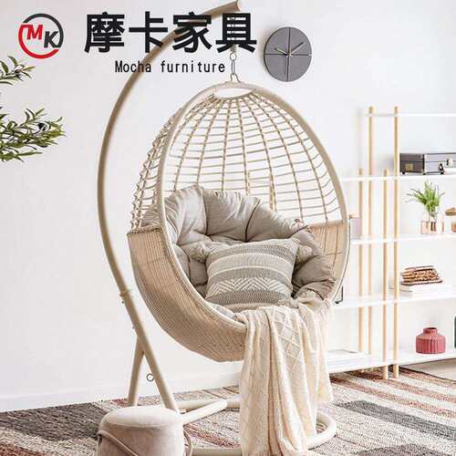 吊篮藤编摇摇椅阳台家用户外秋千室内客厅鸟巢摇篮庭院休闲摇摇椅
