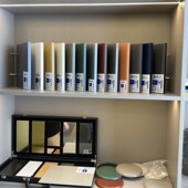 亚克力色板卡槽展架瓷砖石材小样板材生态板多功能摆放陈列展示架