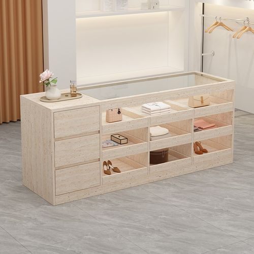 服装店中岛台展示柜边柜储物柜烤漆装饰柜摆件展台陈列展示桌定制