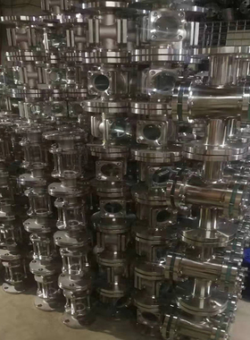 HGS07-126 法兰视筒304/316L不锈钢玻璃视镜 抛光管道视盅 视镜