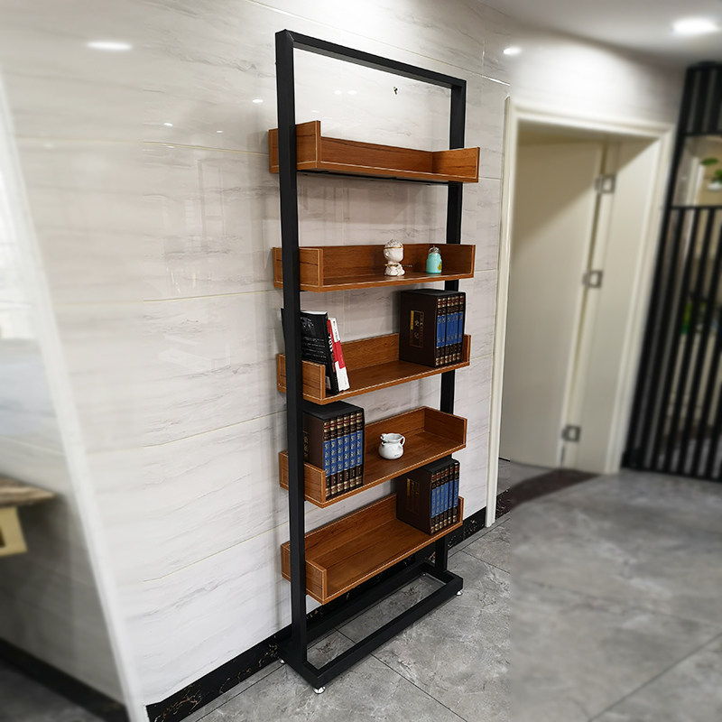 北欧书架儿童收纳架书房学生置物架隔板层架定制免安装隔断靠墙