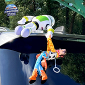 巴斯光年救胡迪汽车尾部挂件公仔玩偶搞笑玩具总动员车顶外装 饰品