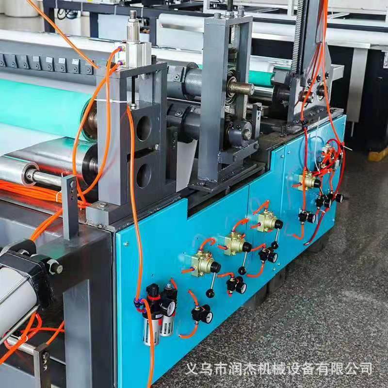 全自动无纺布懒人抹布分切机在线气刀分条机推荐点断复卷机裁剪