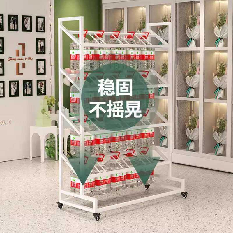 花店铁艺鲜花架摆摊醒花冷柜架子花桶展示架鲜花收纳简易网红花架