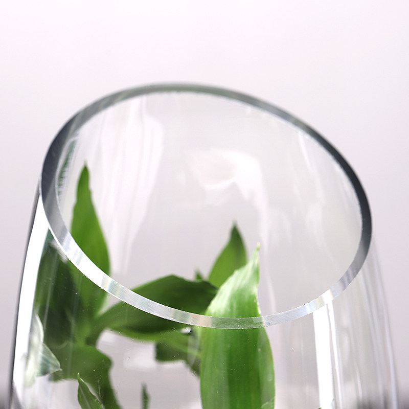 透明玻璃花瓶 创意炮弹造型斜口干花插花花器客厅富贵竹装饰摆件,家居饰品,花瓶,淘宝优惠券,粉丝福利购,淘宝优惠卷