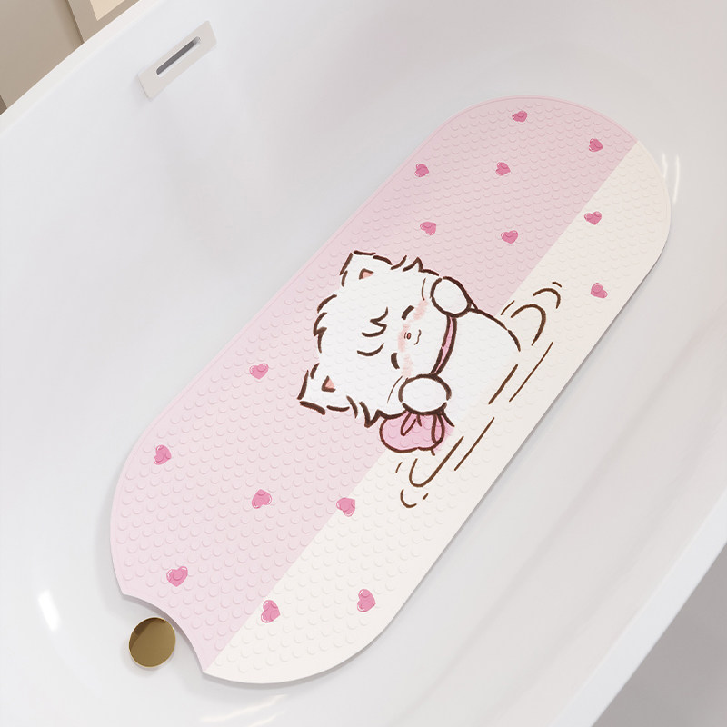 浴缸浴室防滑地垫PVC洗澡按摩脚垫卫生间免洗可擦吸盘垫家用儿童