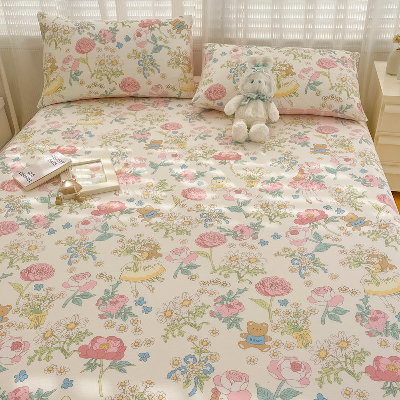 可爱纯棉床单单件100全棉加厚儿童被单人学生宿舍枕套床笠三件套2,床上用品,床单,淘宝优惠券,粉丝福利购,淘宝优惠卷