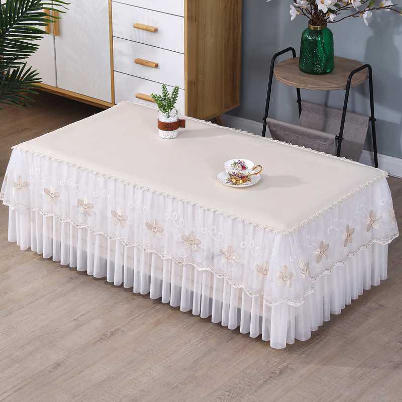清新茶几桌布蕾丝长方形家用防尘罩电视柜盖巾布艺全包茶几布罩套,模玩/动漫/周边/娃圈三坑/桌游,模型制作工具/辅料耗材,淘宝优惠券,粉丝福利购,淘宝优惠卷