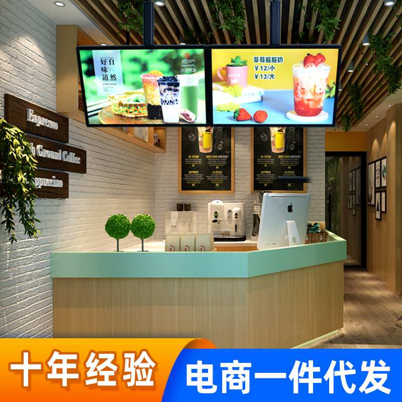 吊挂电视灯箱超薄挂墙式奶茶店发光门头灯箱菜单悬吊顶展示