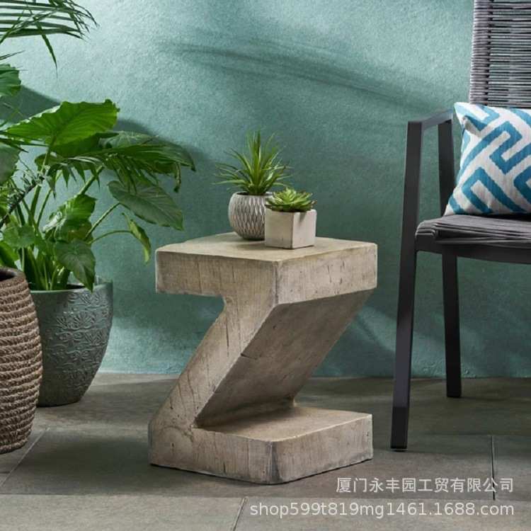 嘻物所极简约艺术设计边几客厅茶几北欧复古咖啡馆工业风侘寂沙发