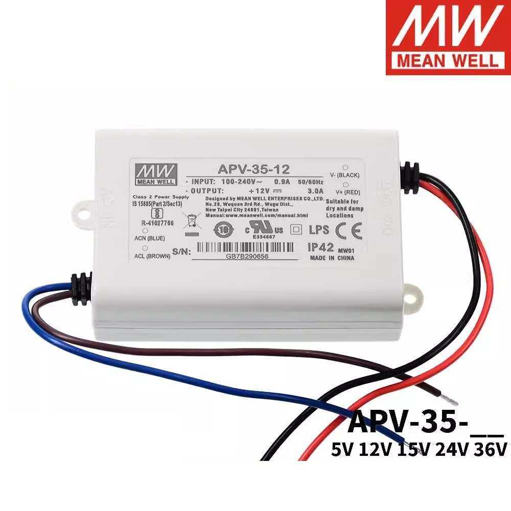 明纬LED照明显示屏电源APV-35 W 5/12/15/24/36V恒压电子字幕屏用,模玩/动漫/周边/娃圈三坑/桌游,模型制作工具/辅料耗材,淘宝优惠券,粉丝福利购,淘宝优惠卷