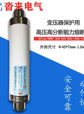 高压限流熔断器XRNT-10KV12KV50A63A80A保护保险管SFLAJ高分断