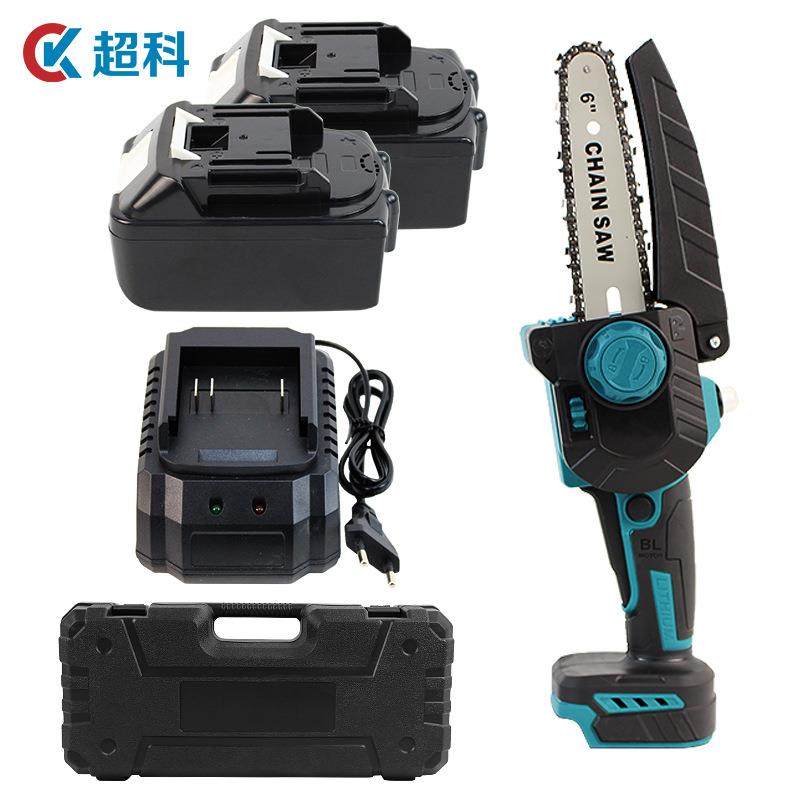充电式锂电链锯户外手持便携无线园林木工伐木修枝跨境通用牧田脚
