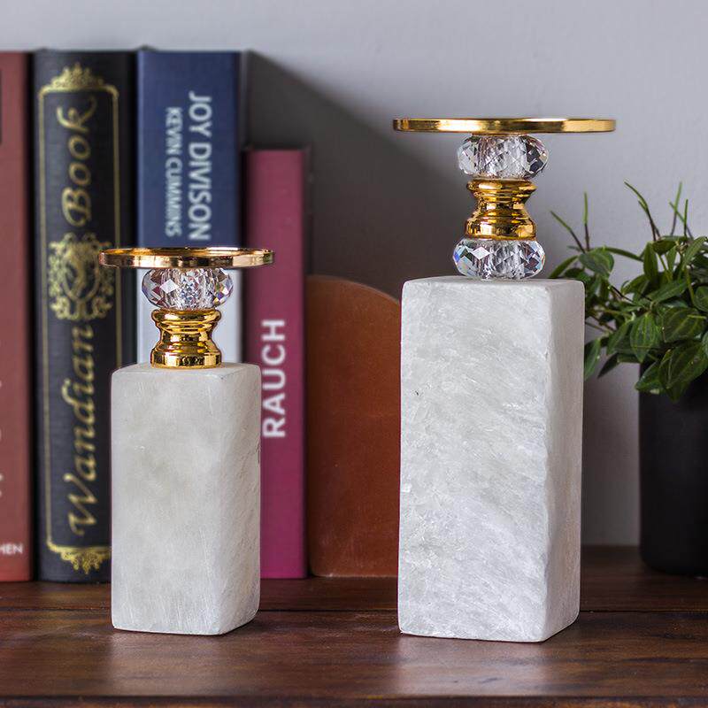 欧式风格创意蜡烛台光源室内软装茶几餐桌装饰摆件水晶浪漫蜡烛托