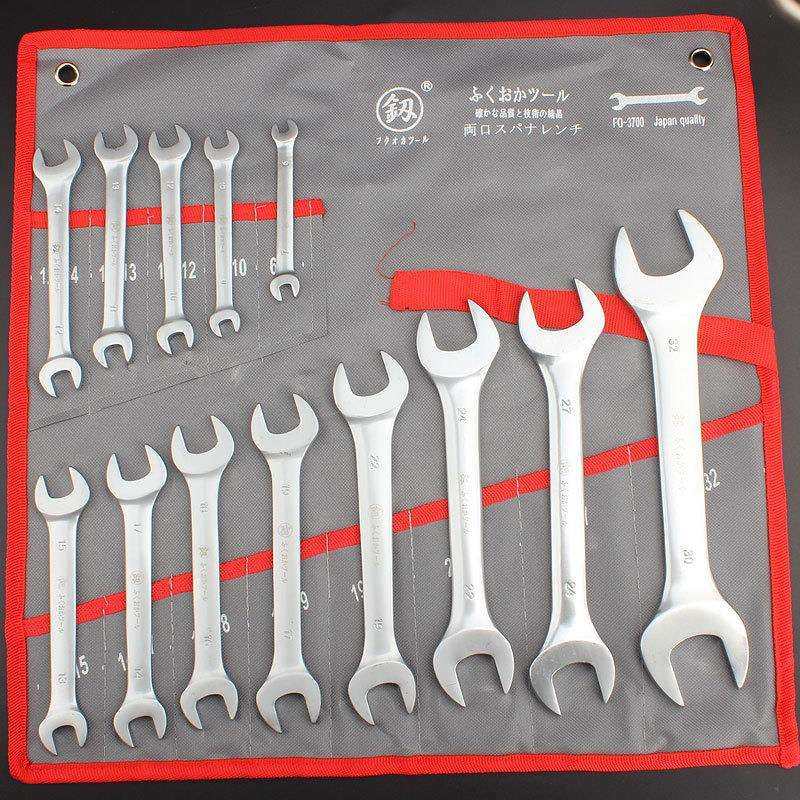 福冈FO-3700双开口呆扳手6-32mm开口扳子13件套手动五金维修工具,模玩/动漫/周边/娃圈三坑/桌游,模型制作工具/辅料耗材,淘宝优惠券,粉丝福利购,淘宝优惠卷
