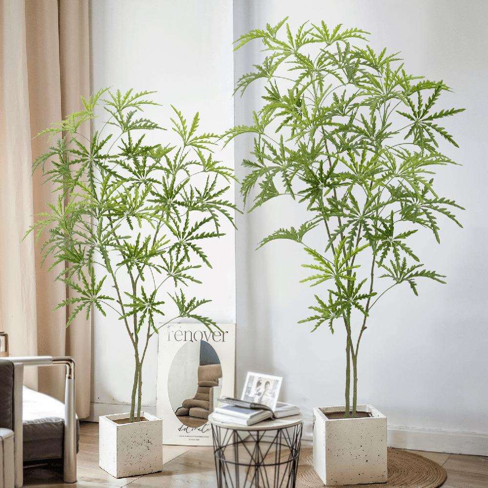 网红假绿植孔雀木人造仿真植物室内大型落地装饰摆件人造假树盆栽