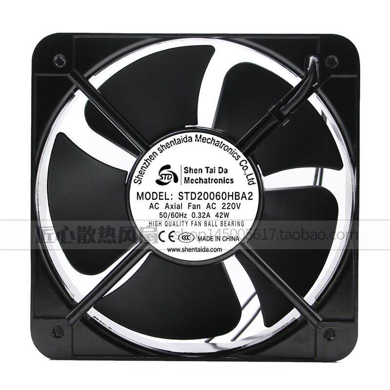 ShenTaiDa STD20060HBA2 220V 0.32A 42W 20CM 22CM 机柜轴流风机