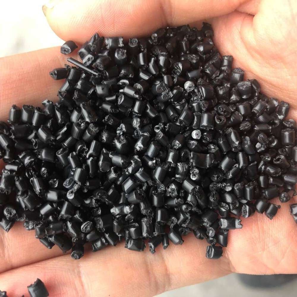 厂家现货供应黑色pp有滴阻燃料黑色颗粒塑料有滴注塑级防火PP