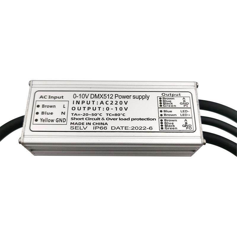 DMX512转0-10V 信号转换器，10V信号控制器 DMX512调光器