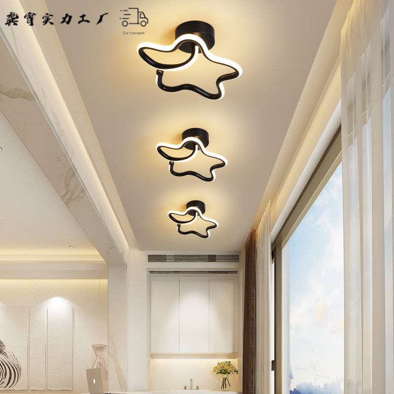 走廊过道灯具现代简约入户led小客厅吸顶灯创意北欧玄关阳台灯饰