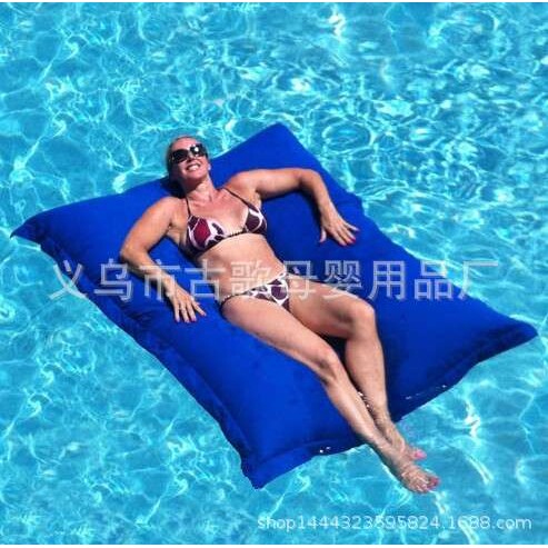 户外懒人沙发床布艺布套float防水小沙发制定  水上浮床白色