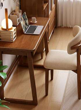 实木书桌45cm宽窄桌子小户型学生家用学习桌卧室简易电脑桌办公桌