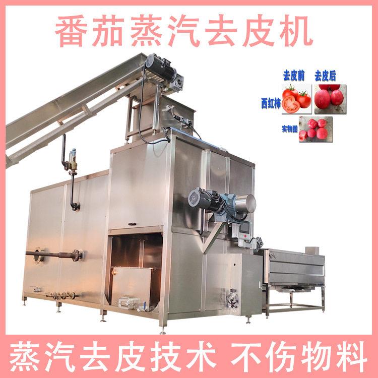 小型圣女果蒸汽去皮设备智能控温鲜果去皮头加工配套机械