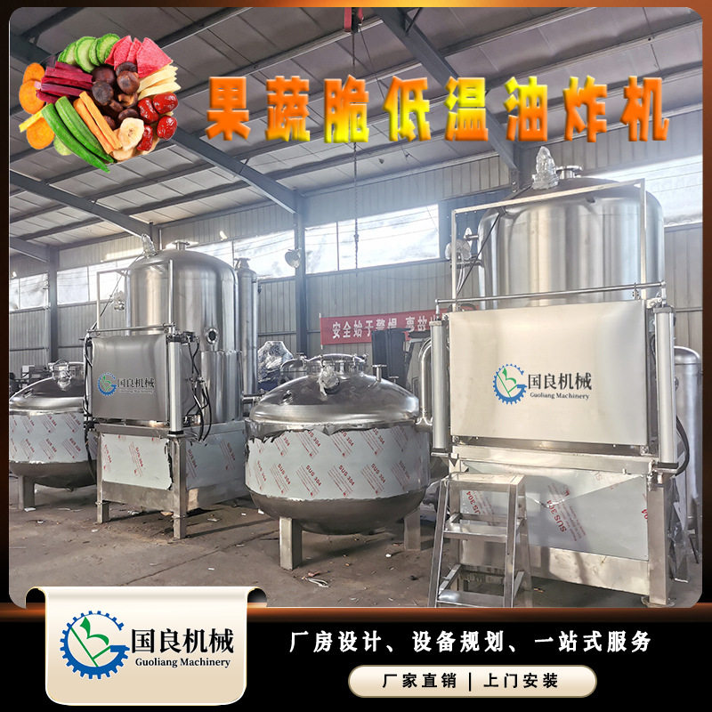 果蔬脆片生产设备 山楂片真空油炸机 山楂脆全自动低温油炸设备