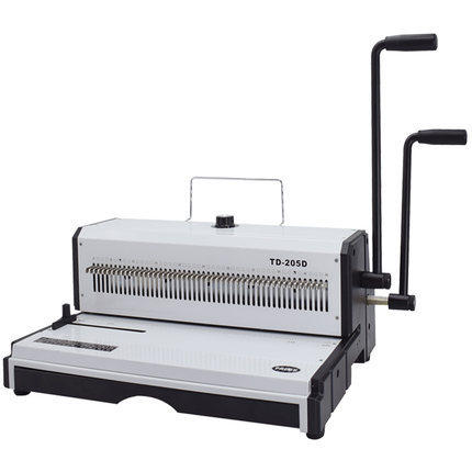 雷盛TD-205D铁圈装订机49孔抽刀A3台历挂历双线圈装订机打孔机