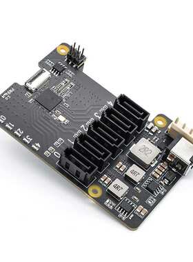 树莓派5 专用PCIe转5端口SATA扩展板 pi5支持5个SATA3.0设备X1009