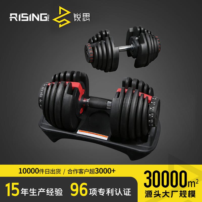 工厂健身房商用PU哑铃套装 不同重量规格2.5~35kg公斤