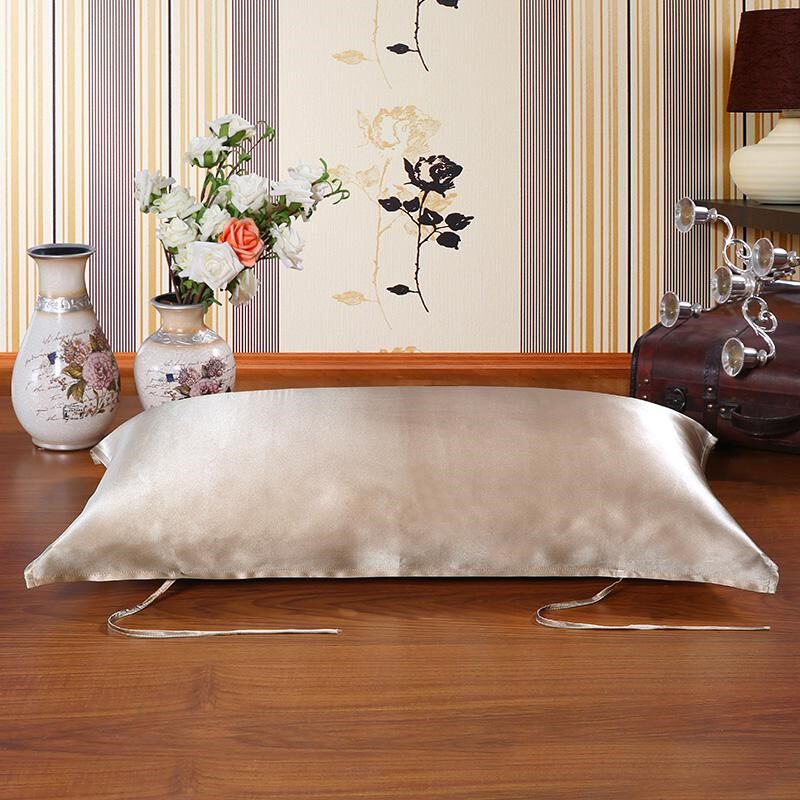 真丝枕巾100桑蚕丝枕套加厚绸枕巾护肤天然舒服健康方便22姆米