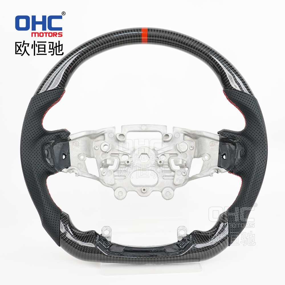 适用于福特小猛禽 Ranger Raptor 24款真碳纤维汽车方向盘升级