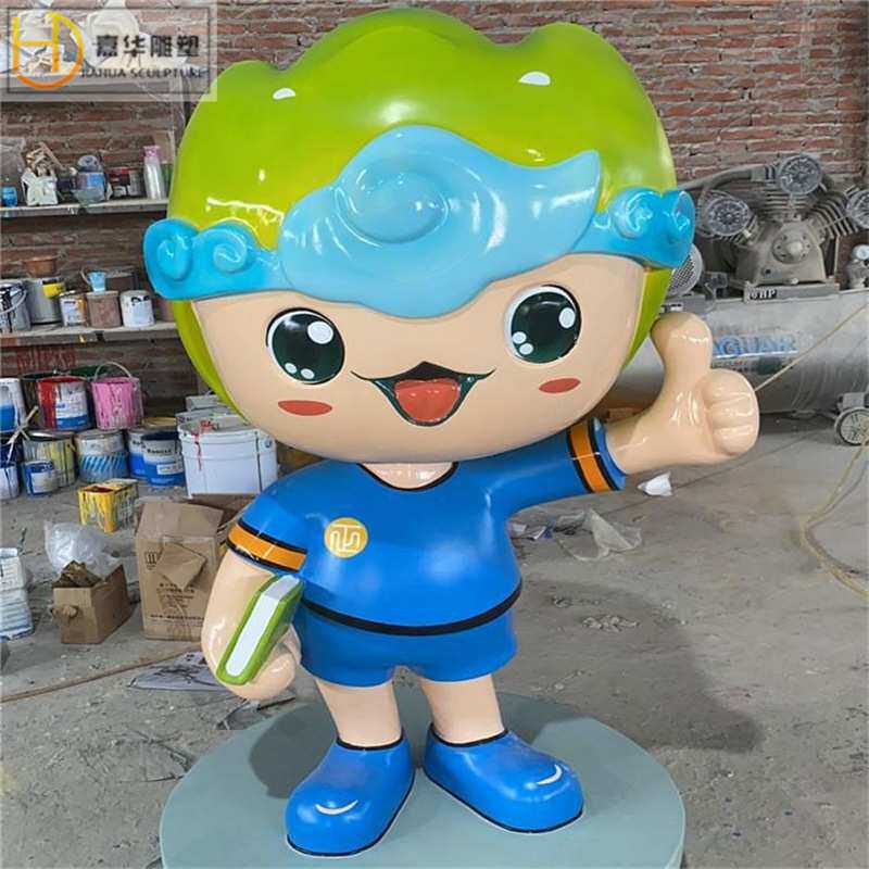 玻璃钢雕塑制作厂家商场景观小品大型卡通动物人物公仔落地摆件