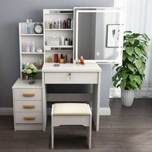 Dressing table 梳妆台卧室收纳柜一体小型化妆台迷你化妆桌