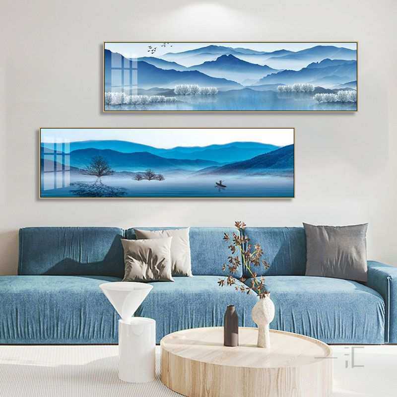 新中式山水客厅装饰画卧室床头挂画高级感沙发背景墙办公室壁画,3C数码配件,摄像机配件,淘宝优惠券,粉丝福利购,淘宝优惠卷