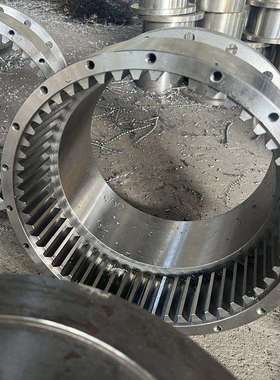 鼓形齿联轴器内外齿圈GIICL/WGC锻件齿式联轴器尺寸按图制作