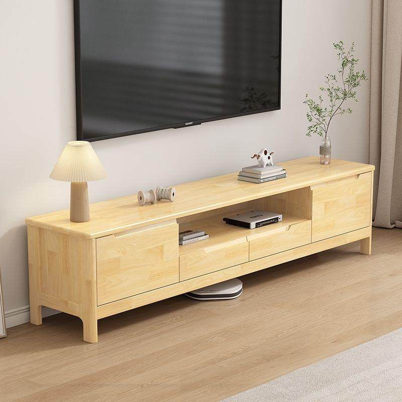 全实木电视柜现代简约小户型1.2/1.5米尺寸客厅电视柜免安装整装